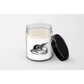 SpreadPassion Elephant Shrew Vintage Illustration Candle - Soy Wax Candle