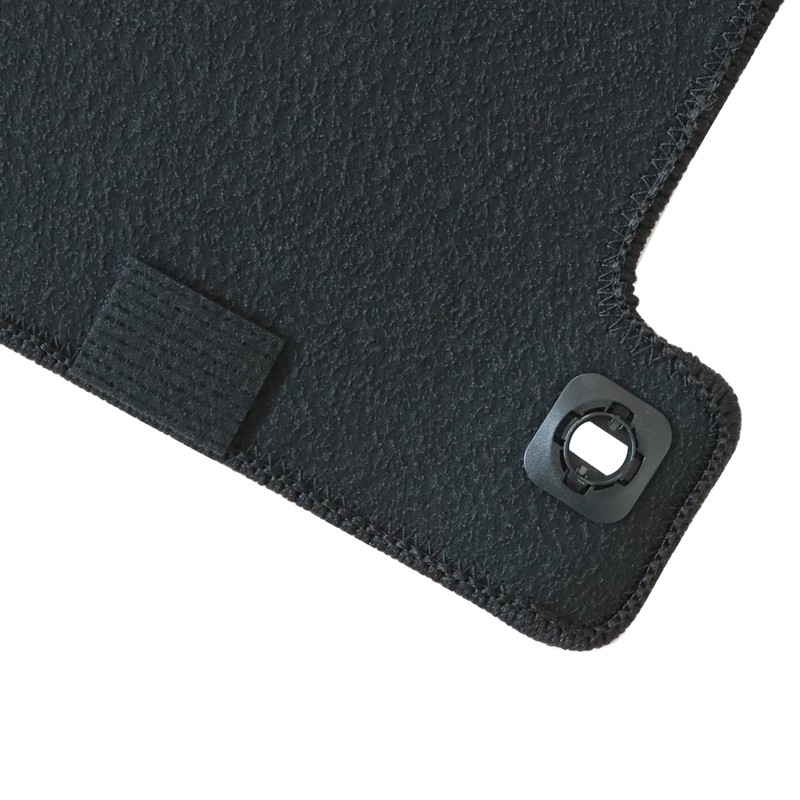 SecosAutoparts Replacement Black Velour Front & Rear Floor Mats Carpet