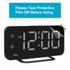 JALL Super Slim LED Digital Alarm Clock, Mirror Surface for