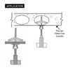 Everflow 8064925-25 SST 30 3/8" Vertically Threaded Rod Anchor Designed