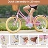 Glerc ‎Little Molly 14 Inch Kids Bike, Retro Cruiser Girls