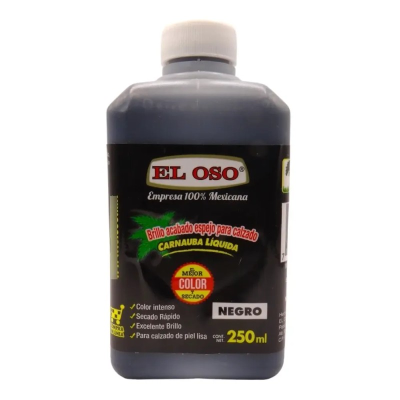 Carnauba Líquida El Oso Color Negro 250ml