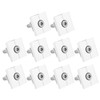 10Pcs Solar Panel Mid Clamps Waterproof Mount Aluminum Bracket Mounting