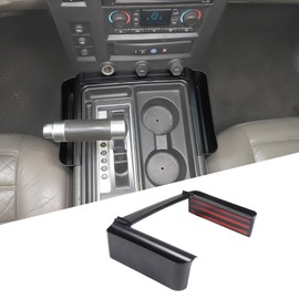 Gear Shift Organizer Tray Fit for Hummer H2 2003-2009, Center Console Shifter Storage Box, ABS Storage Tray, Create Extra Storage Space for Driver and Passenger (Fit for H2)