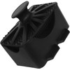 Cepillo Corporal de Silicona Negro con Jabonera y Drenaje para