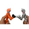 Lopenle 4 PCS Cool Boxing Cat Pens Funny Catty Ballpoint