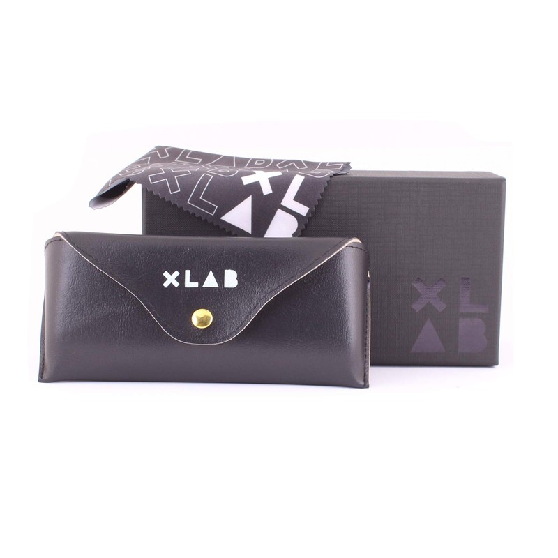 X-LAB Unisex Moscot Style Sunglasses 8004, black