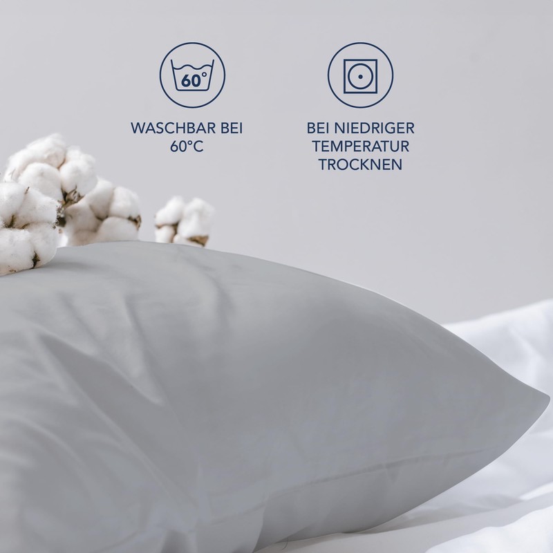 Dreamzie Pillowcases, 50 x 80 cm (Set of 2), 100%