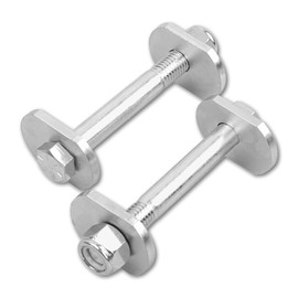 Front Lower Control Arm Cam Bolt Delete Eliminator Kit Compatible with 1997-2006 Jeep Wrangler TJ, 1984-2001 Cherokee XJ, 1993-1998 Grand Cherokee ZJ