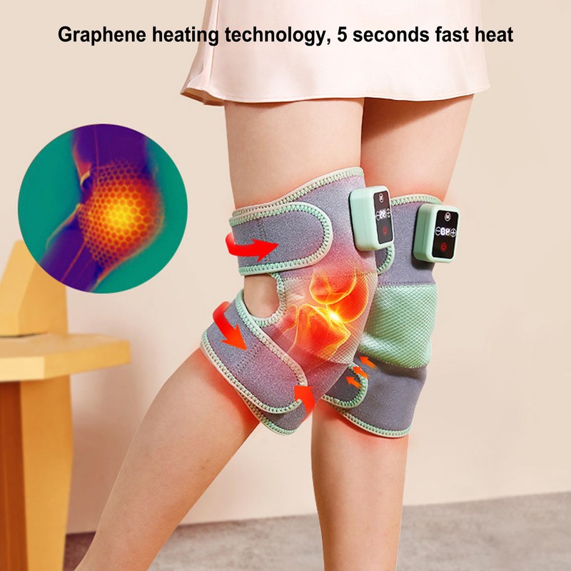 Knee Massager Heating Vibration Massager Knee Brace Heated Massaging Knee