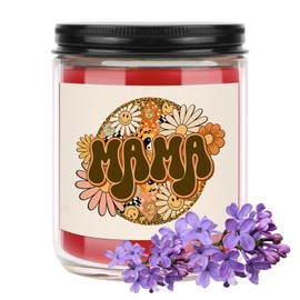 CWEGSJ Mother's Day Candle Gift from Daughter Son Mom 7oz Violet Scented Soy Candles for Home Birthday Gifts for Stepmom Mother-in-Law (Candle-Mama)