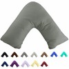 Gyulin 100% Cotton 300TC Soild Envelope Style V Shaped/Tri/Boomerang Standard