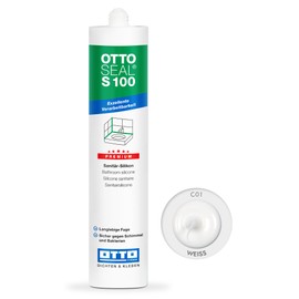 OTTOSEAL OTTOSEAL S 100 Premium-Sanit?r-Silikon 300 ml Kartusche C01 weiss