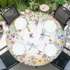 artslion Outdoor Round Tablecloth with Elastic Band 44In-110cm Elastic Garden