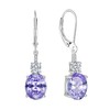 Inpasne Oval Alexandrite Dangle Drop Earrings for Women 925 Sterling