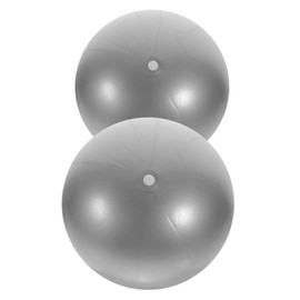 Baluue 2 Pack Yoga Ball 25cm Exercise Ball Pump for Balance Gym Physio Core Workout Portable and Easy to Clean