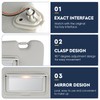 2Pcs Driver & Passenger Side Sun Visor with Light Fit
