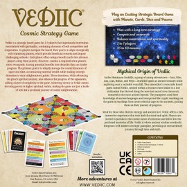 New Adult Multiplayer Strategy Game | Family Game for Adults and Kids | Spirituality, Zodiac and Cosmic Theme | Vedic Board Game for 2-7 Players | Vedic Astrology Theme | Vediic Brand
