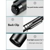 ALONEFIRE P32 Pen Flashlight Bright White+Yellow Dual Light Source USB