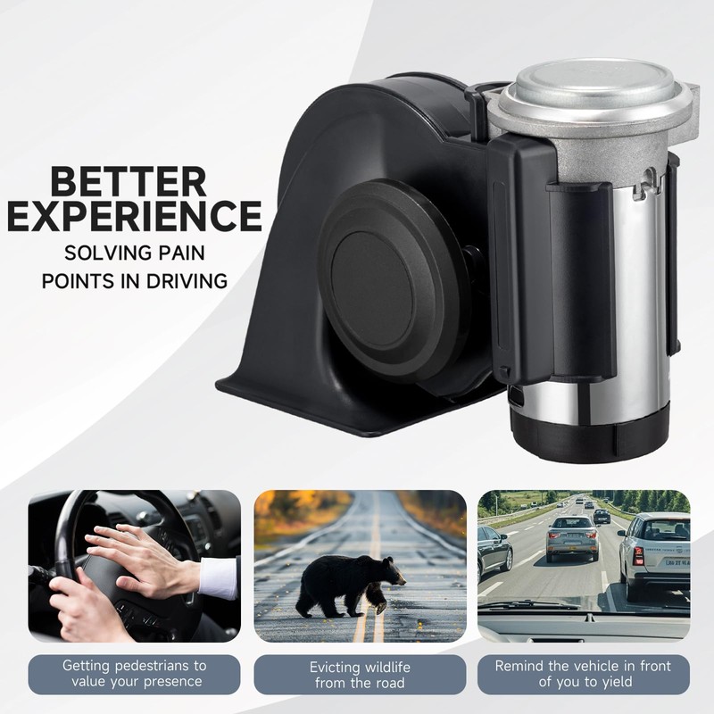 2 Pack Train Horn for Car 12V 150db Loud Truck
