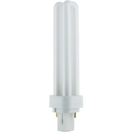 Diodesy- Compact Fluorescent U-Shaped Light Bulb 2 Pin Double Twin Tube 18W 3000K Soft White 1080 Lumens PLD G24d2 Base CFL Tubular Bulbs for Office Classroom Clinic 10,000 Lifespan Hours Pack of 10
