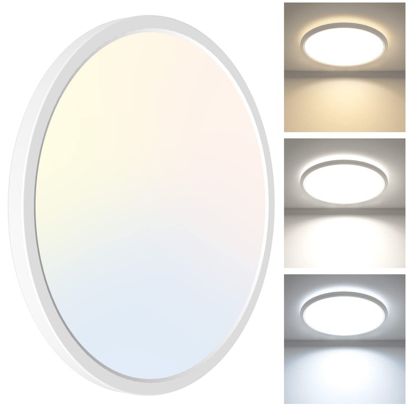 Zemty 12 Inch LED Flush Mount Ceiling Light Fixtures, 28W
