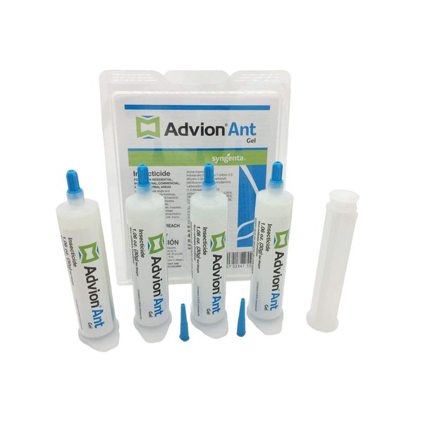 Advion Ant Gel Bait, 4 Tubes x 30-Grams, 1 Plunger