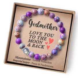THEMEROL Godmother Gift Godmother Mothers Day Gifts Godmother Gifts from Godchild Godmother Mother Gifts for Women Proposal Godmother Bracelets God Parents Presents Proposal Christmas Valentines Day