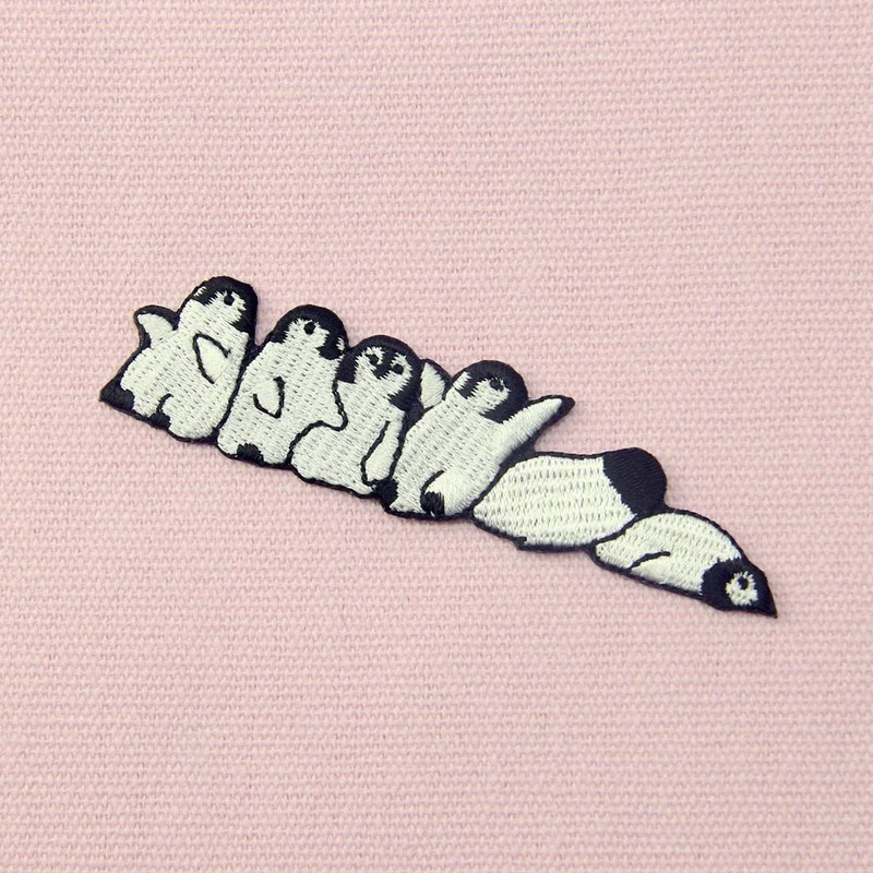 Cute Penguin Patch Embroidered Applique Iron On Sew On Emblem