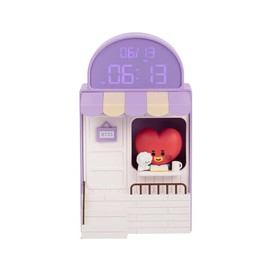 Solomon Shoji BT21 Web Pre Sale Cafe Clock (TATA) CAFE CLOCK BT21-RDC-CF-TT Desk Clock Lamp Light