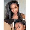LUVME HAIR Half Wig Yaki Straight Flexi-Fit Invisi 3 in