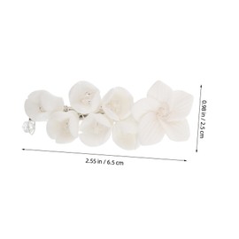 minkissy 2pcs Flower Hair Clips for Women Cute Hair Barrettes for Weddings Daily Wear Parties Photoshoots Effortless Styling Elegant Design