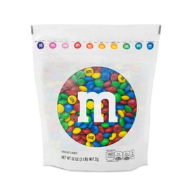 M&M'S Pre-Designed Great Team Milk Chocolate Candy - 2lbs of Bulk Candy in Resealable Pack for Team Events, Athletic Awards, Business Meetings, Client Thank You and Customer Appreciation