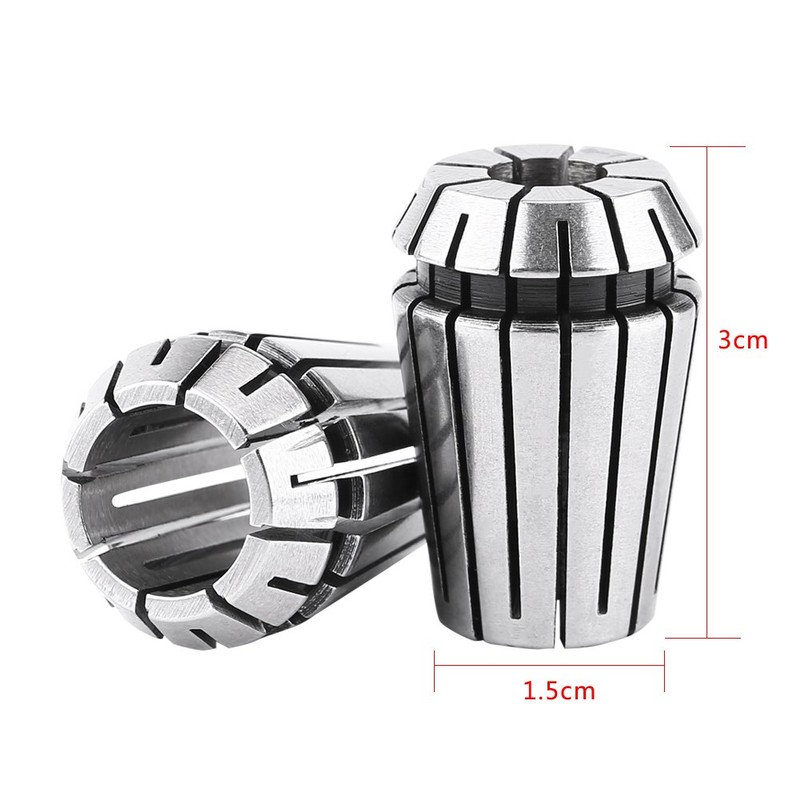 ER20 collet collet 10-piece set (3mm, 1/8, 4mm, 5mm, 6mm,
