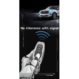 Heavy Key Fob Cover Case Protector for Ford, Keychain, Accessories for Ford Explorer Fusion Escape Edge Expedition F150 F250 F350 F450 F550 Maverick Mustang 3/4/5 Buttons (Model-A Silver)