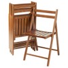 Winsome Robin Folding Chair Set, No assembly, Teak, Set of
