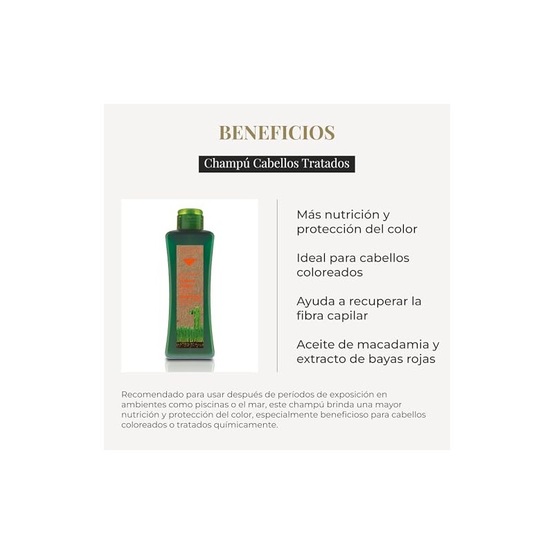 Salerm Biokera Natura Treated Hair Shampoo for Unisex, 10.8 Ounce