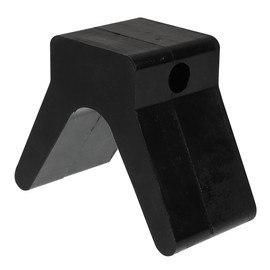 Gadpiparty Boat Trailer Bow Stop Rubber V Block Replacement 4" Bow Protection Shock Absorption Trailer Parts Jet Ski Watercraft Bus Boat Universal Bowstand Cushion Black