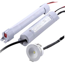 Downlight Emergency 3W, Depth 25mm, IP/NEMA Rating IP20, Length 22mm, Operating Temperature Max 50°C, Width 39mm, Lamps, Lighting & Indicators