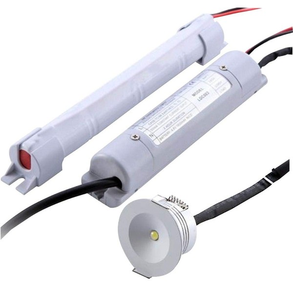 Downlight Emergency 3W, Depth 25mm, IP/NEMA Rating IP20, Length 22mm,