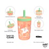Zak Designs Unicorn Kelso Tumbler Set, Leak-Proof Screw-On Lid with