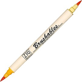Zig Brushable Colour Graduation Twin Brush Tip Marker Pen 052 Apricot