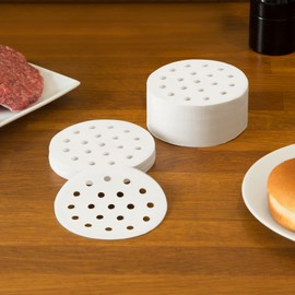 vertes Hamburger Divider Paper Dividers with 10 cm Diameter, Set of 1000, Wax-Coated and Food-Safe, for Professional Use in the Burger Press