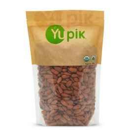 Yupik Nuts Organic Raw European Almonds, 2.2 lb, Non-GMO, Vegan, Gluten-Free (Pack of 6)
