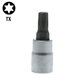 Teng Tools TX27 1/4 Inch Drive Metric Torx TX Chrome Vanadium Socket | Mechanic Tool | Hand Tool - M141227T-C