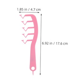 Baluue 4Pcs Wide Tooth Comb for Curly Hair Static Z Shape Hair Slit Comb for Easy Styling and Cutting for Women