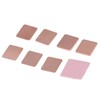 70PCS Copper Heatsink Sheets with 10PCS Silicone Pads Cooling Thermal