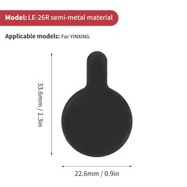 Alvinlite Brake Pads Bicycle Disc Brake, Bicycle Brake Pads, Wear-resistant Brake Pads Bicycle, Good Disc Brake Bicycle for Electric Bicycle Mountain Bike, 1 Pair (LE-26R)