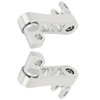 Motorcycle Foot Pegs, Adjustable Height Bracket for Footrest Clamp Extensions,