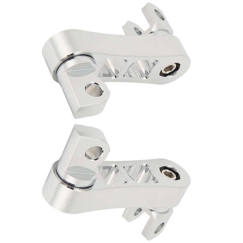 Motorcycle Foot Pegs, Adjustable Height Bracket for Footrest Clamp Extensions,